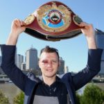 Jeff Horn smiles with belt