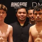 Manny Pacquiao son Jimuel pro boxing debut weigh in with Brendan Lally