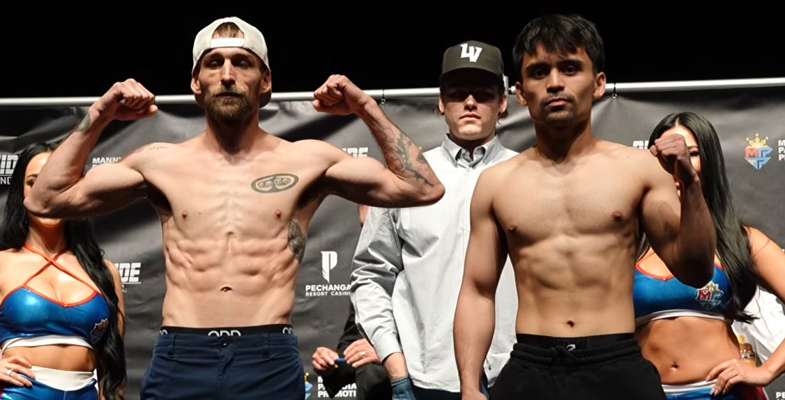 Manny Pacquiao Jr weigh in versus Darrick Gates