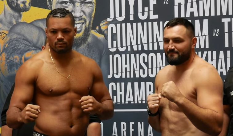 Joe Joyce Christian Hammer weigh in