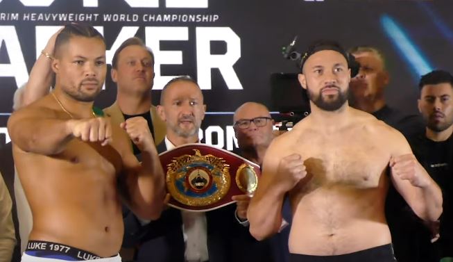 Joe Joyce vs Joseph Parker Fight Weigh in