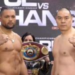 Joe Joyce vs. Zhilei Zhang April 15 2023 weigh in