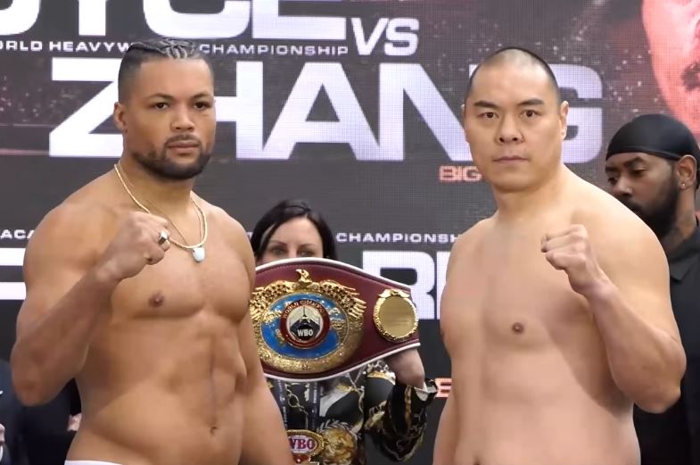 Joe Joyce vs. Zhilei Zhang April 15 2023 weigh in