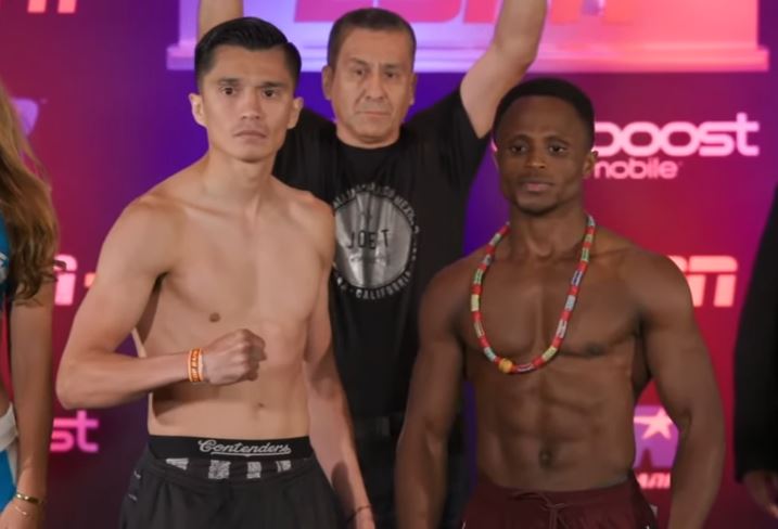 Joet Gonzalez vs Isaac Dogboe Weigh in