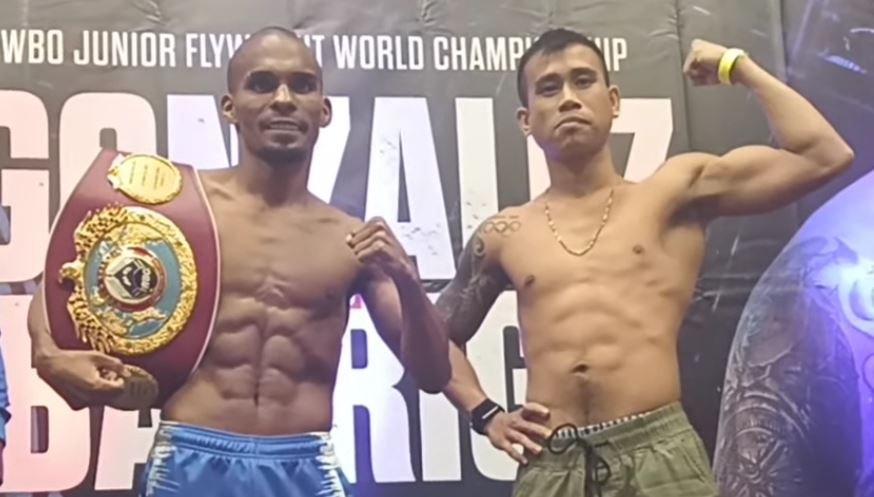 Jonathan Gonzalez vs Mark Anthony Barriga Fight Weigh in