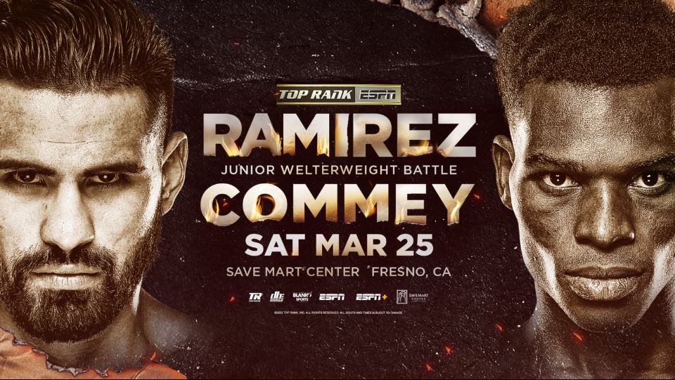 Jose Ramirez vs Richard Commey Boxing Top Rank on ESPN March 25 2023