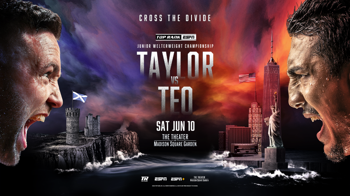 Josh Taylor vs Teofimo Lopez Fight Poster