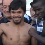 Pacquiao Clottey weigh in