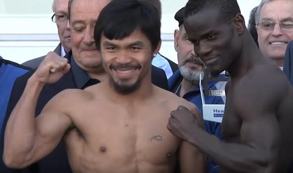 Pacquiao Clottey weigh in