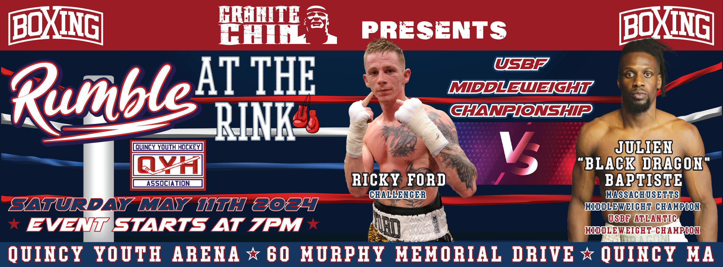 Julien Baptiste vs. Ricky Ford boxing may 11 2024 poster