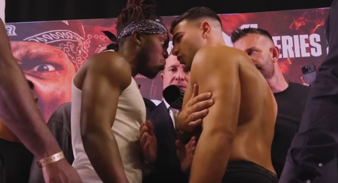 KSI and Tommy Fury face off