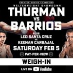 Keith Thurman vs Mario Barrios fight weigh in