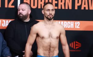 Keith Thurman weigh in for Brock Jarvis bout