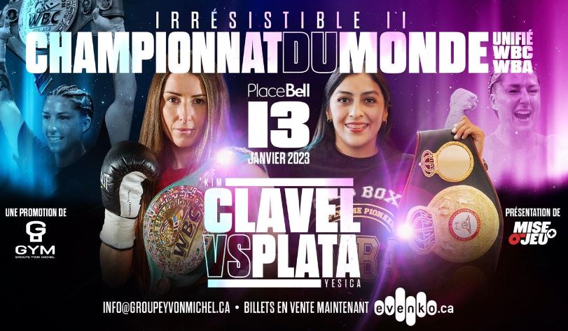 Kim Clavel vs Yesica Nery Plata 2023 fight poster
