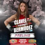 Evelin Bermudez vs Kim Clavel fight poster