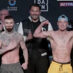Lewis Crocker and Paddy Donovan weigh in photo