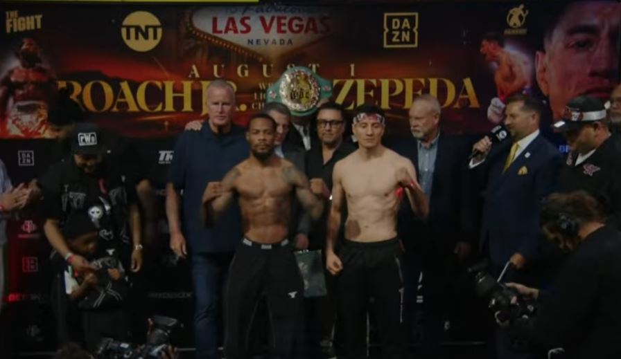 Roach vs. Zepeda fight weigh in