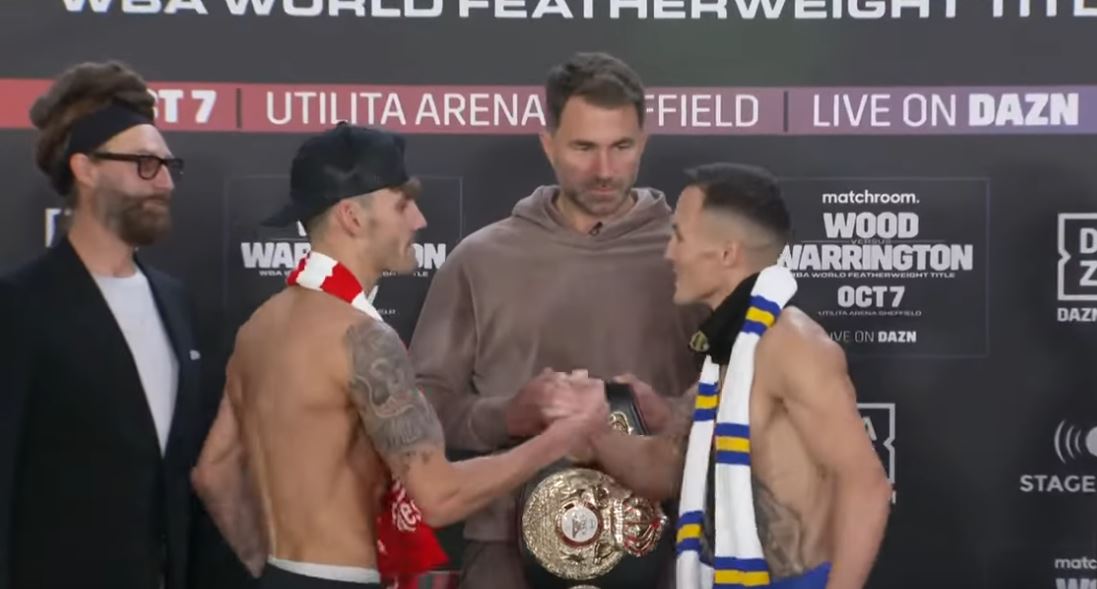 Leigh Wood vs. Josh Warrington October 6 2023 fight weigh in