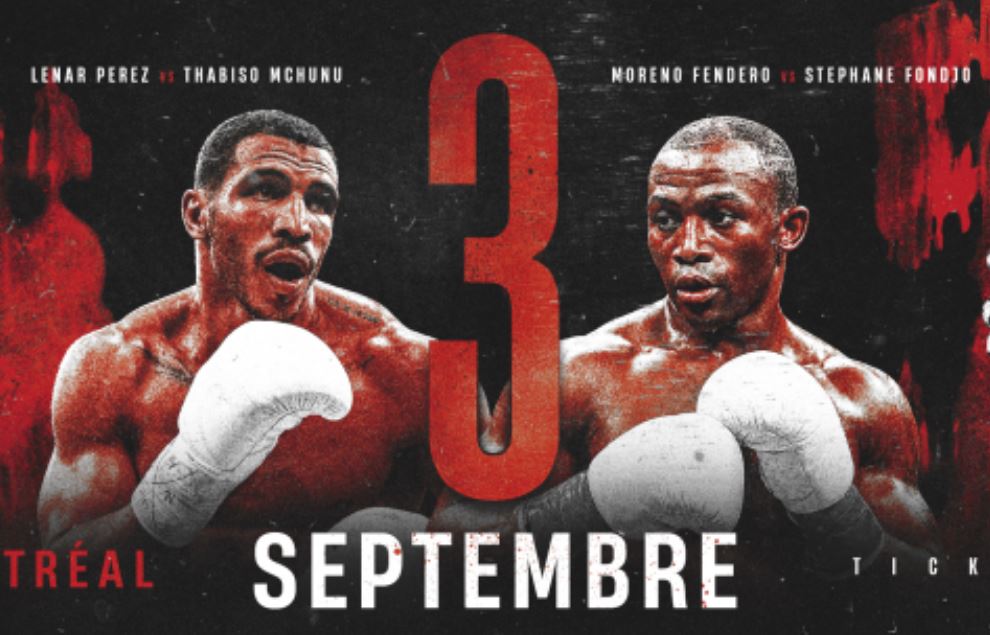 Lenar Perez vs. Thabiso Mchunu official fight poster