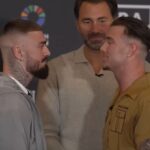 Lewis Crocker and Paddy Donovan face to face