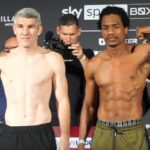 Liam Smith vs Hassan Mwakinyo Fight Weigh in Photo