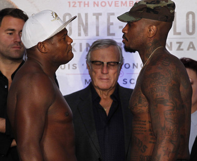 Luis 'King Kong' Ortiz and Malik Scott stare down