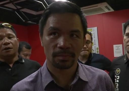 Pacquiao lavender shirt