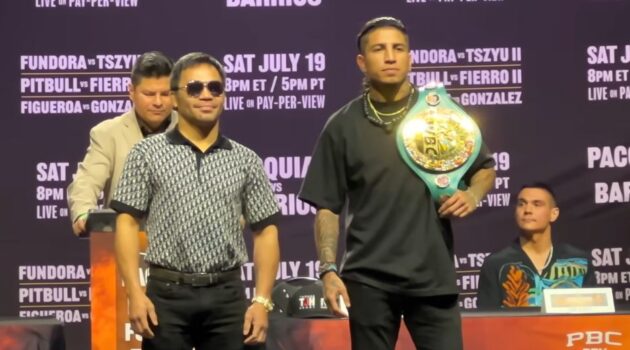 Manny Pacquiao and Mario Barrios LA presser