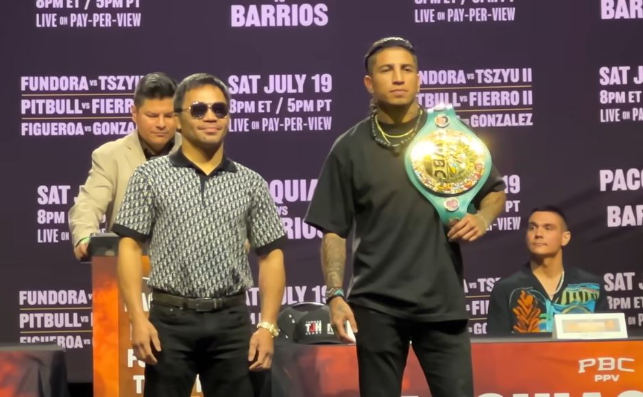 Manny Pacquiao and Mario Barrios LA presser