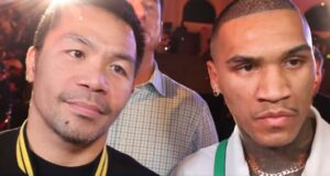 Conor Benn and Manny Pacquiao face to face boxing