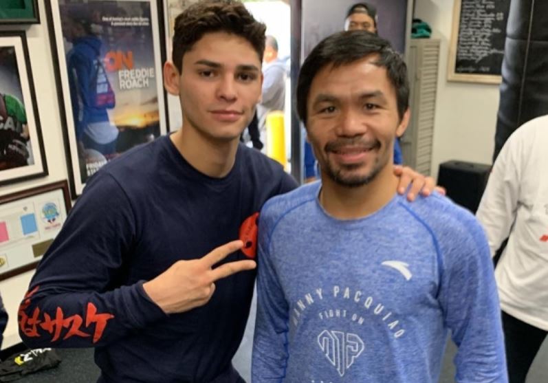Ryan Garcia with Manny Pacquiao