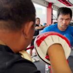 Manny Pacquiao training at age 45 for Buakaw Banchamek