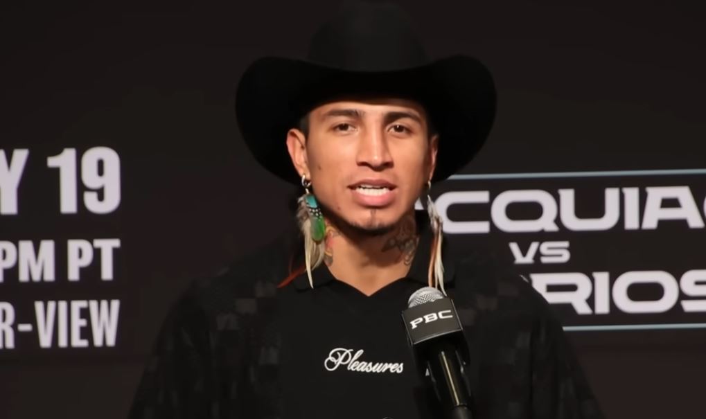 Mario Barrios at Pacquiao Press Conference