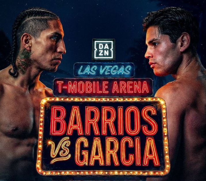 Barrios vs Garcia boxing match poster