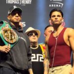 Mario Barrios and Ryan Garcia at the final press conference