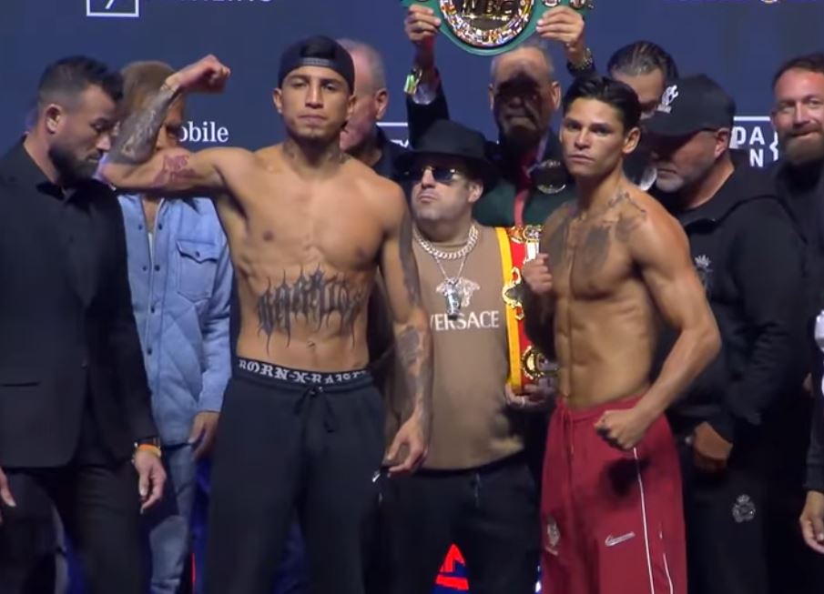 Mario Barrios and Ryan Garcia make weight for their WBC welterweight title fight