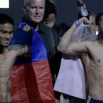 Magsayo vs Mata fight weigh in photo