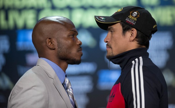 Marquez-Bradley staredown