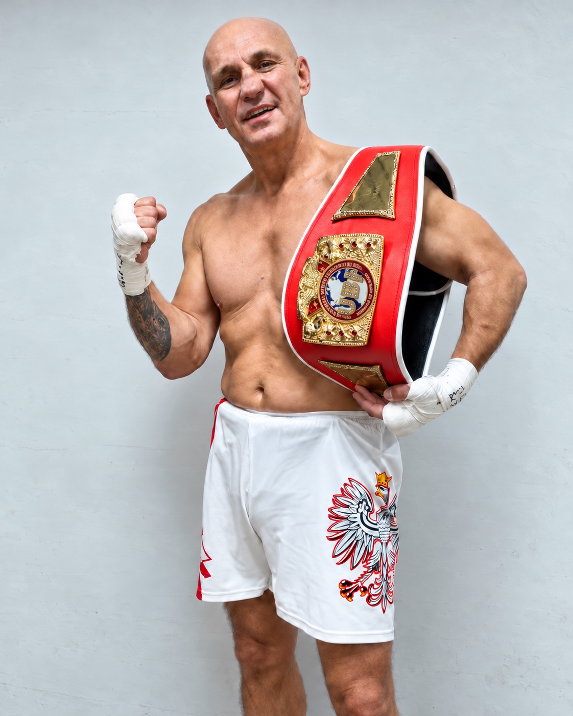 Michael Oleschak with UBF belt