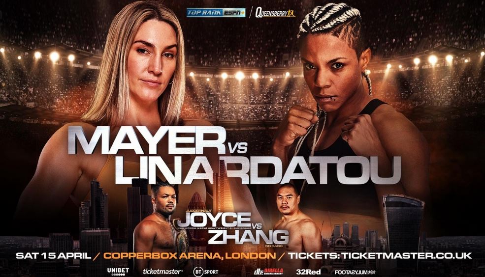 Mikaela Mayer vs. Christina Linardatou and Joe Joyce vs. Zhilei Zhang Fight Poster