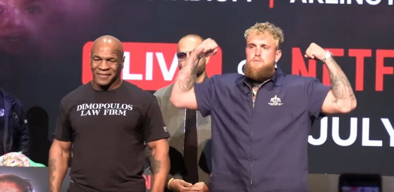 Mike tyson jake paul glove size