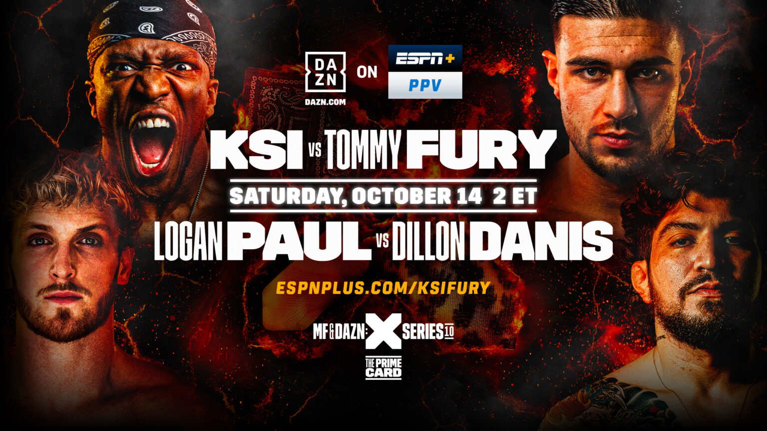 KSI vs. Tommy Fury & Logan Paul vs. Dillon Danis Misfits Boxing