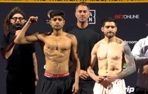 Nishant Dev vs Josue Silva fight weigh in photo