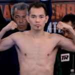 Nonito Donaire flexing muscles
