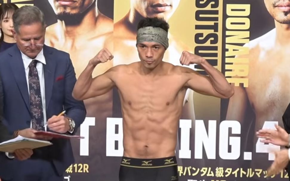 Filipino Nonito Donaire weigh in December 2025