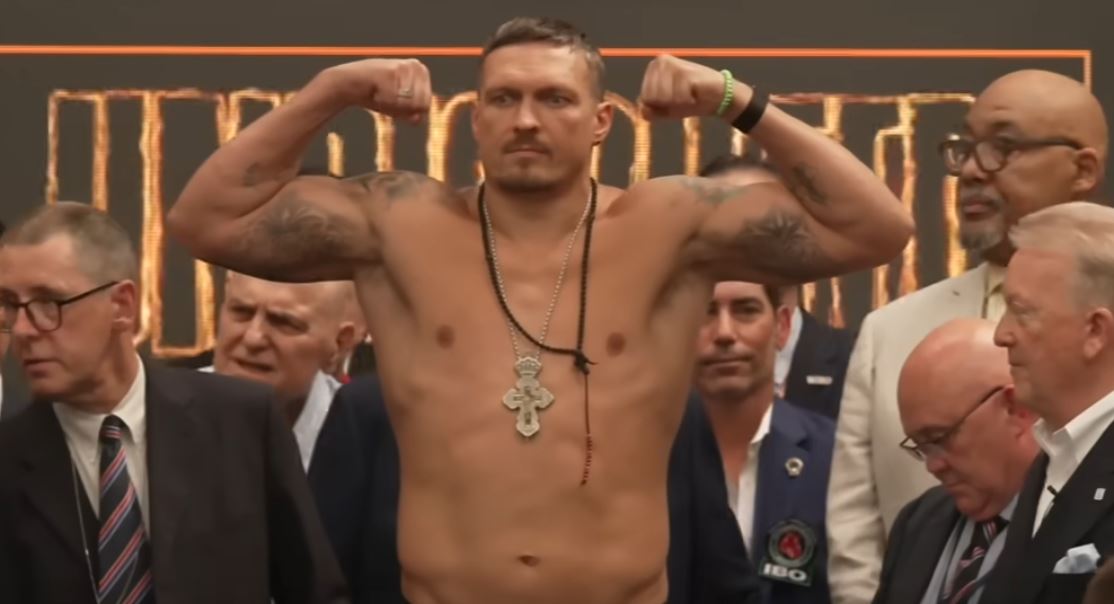 Oleksandr Usyk weigh in 2025