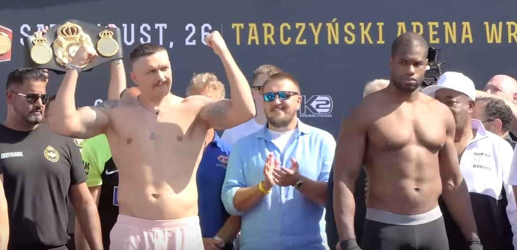 Oleksandr Usyk vs. Daniel Dubois heavyweight boxing championship August 2023