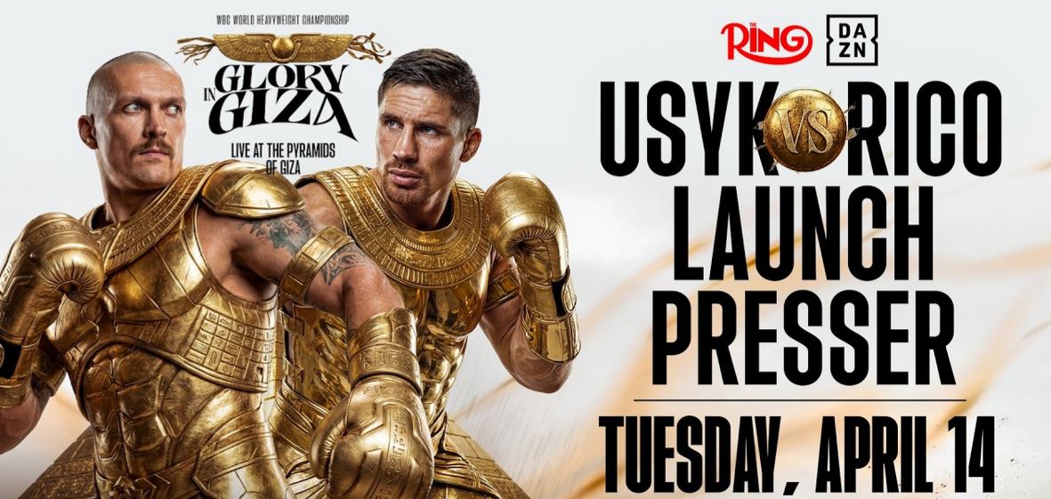 Oleksandr Usyk vs Rico Verhoeven Glory Giza launch presser