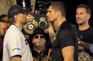 Oleksandr Usyk vs Rico Verhoeven Glory in Giza weigh in