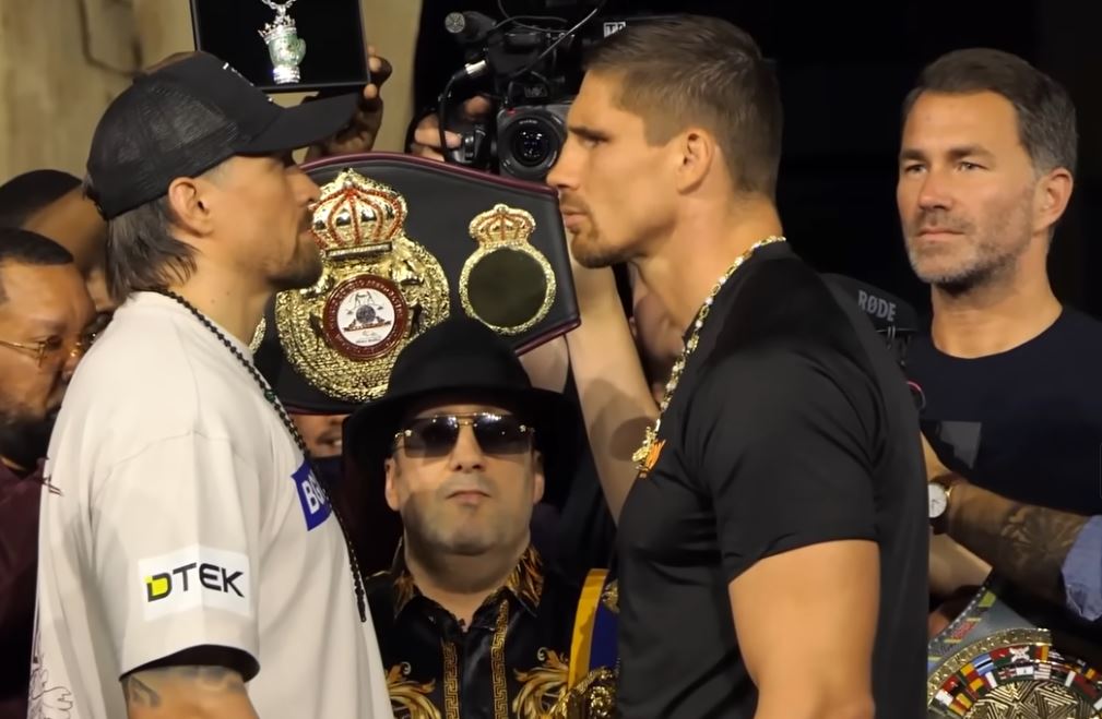 Oleksandr Usyk vs Rico Verhoeven Glory in Giza weigh in
